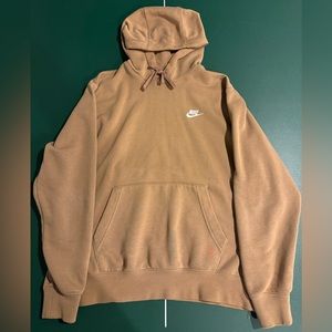 Men’s Medium Driftwood Tan Nike Hoodie Sweatshirt